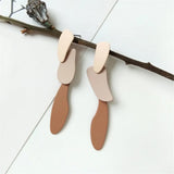 New Design Fashionable Geometry Irregular Shape Coating Multicolor Earrings For Woman Jewelry