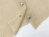 Purpdrank  V Neck Botton Long Sleeve Cardigan Women Knitted Black Autumn Winter Sweater Casual Loose Oversized Top Jumper