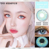 Purpdrank  1 Pair Myopia Lenses Color Contact Lenses for Eyes Lenses With Diopters Prescription Blue Eye Lenses Green Lenses