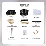 Purpdrank  Rumi Zoey Mira Cosplay , Costume Wig Women Black Golden Suit Halloween Party Role Playing Outfit
