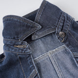 Purpdrank  Retro Washed Denim Jacket Coat Outerwears New Arrivals Street Fashion Cropped Jean Jackets