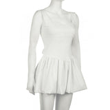 Purpdrank  Summer Solid Colours Girls Skirt Pure desire wind Split Designs Waist Back Bow Tie Flower bud Suspenders Dresses