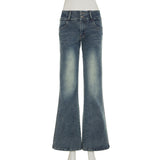 Purpdrank  Y2K Streetwear Low-Waisted Jeans Women Korean Fashion Slimming Denim Flares Pants Spring Summer Sexy Wide Leg Trousers