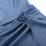 Purpdrank  Ladies Summer Zipper Applique Fashion Clubwear Dress Women Sleeveless Side Slit Ruched Mini Dresses Evening Party Female Outfits