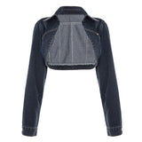 Purpdrank  Retro Washed Denim Jacket Coat Outerwears New Arrivals Street Fashion Cropped Jean Jackets