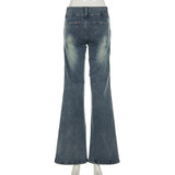 Purpdrank  Y2K Streetwear Low-Waisted Jeans Women Korean Fashion Slimming Denim Flares Pants Spring Summer Sexy Wide Leg Trousers
