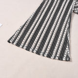 Purpdrank  Casual Wear Slim Striped Stretch Flare Pants Casual Trousers
