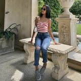 Purpdrank  Strapless Knitted Tube Crop Top Vest Women Hollow Out Sleeveless Summer Backless Tank Vintage Fashion Y2K Clothing