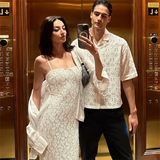 Purpdrank  Summer New Women's Fashion and Elegance Slim Fit Waist versatile Lace Bra Long Strap Dress