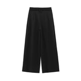 Purpdrank  European and American style new temperament versatile casual pants women's fashionable simple drape wide-leg suit pants