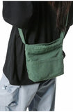Purpdrank  Versatile Commuting Crossbody Mobile Phone Postman Bags for Men Japanese Washed Canvas Bag for Women