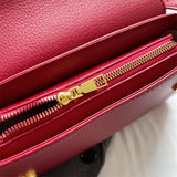 Purpdrank  Irregular Shapes Crossbody Bags For Women Red Lychee Pattern Flap Shoulder Bag Casual Street Simple Fashion Satchels 2025