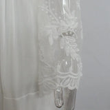 Purpdrank  Summer Sundress Long Women White Beach Strapless Long Sleeve Loose Sexy Off Shoulder Lace Boho Cotton Maxi Dress