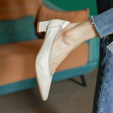 Purpdrank  New Fashion Genuine Leather Pumps for Women High-heeled Office Pumps Soft Leather Casual Shoes Woman Classic Pumps Heels