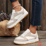 Purpdrank  Pu Leather Thick Bottom Casual Sneakers Women Spring Autumn Platform Sports Shoes Woman Comfort Lace Up Vulcanized Shoes Female
