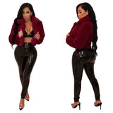 Purpdrank  Thick Faux Fur Jacket Women Autumn Winter Maxi Short Coat Warm Luxury Fur Black Parkas Pink Furry Outerwear