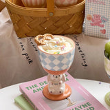 3D Cute Rabbit Ceramic Mug Stemware Hand-painted Irregular Large Capacity Coffee Mugs Cartoon Water Cup Creative Gift Tea Cups