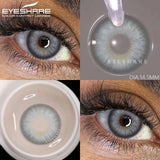 Purpdrank  Colored Contact Lenses for Eyes 1Pair/2Pcs Yearly Natural Blue Lenses Cosmetic Soft Beautyful Pupils Gray Eye Contacts