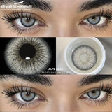 Purpdrank  1 Pair Color Contact Lenses for Eyes 14.5MM Black Lenses Gray Lenses Fashion Lenses Blue Eyes Lenses Brown Lens Yearly