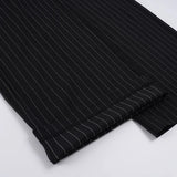 Purpdrank  Wide Leg Pants for Women High Waist Striped Print Long Pants Spring Fashion Loose Casual Trousers Office Streetwear