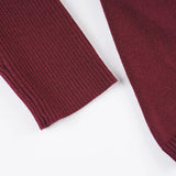 Purpdrank  Casual Basic Ribbed Knitted Sweater Solid V-Neck Button Front Long Sleeve Pullover Women Autumn Winter Y2K Streetwear Lady