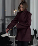 Purpdrank  Women's Clothing Luxury Brand Design High-end Blazers Jacket Office Lady Suit Coats White Black Blazer Long-sleeved Top Jacket