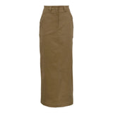 Purpdrank  Women's 2025 new temperament commuting sense of luxury, simple and versatile skirt, slit high-waisted hip long skirt