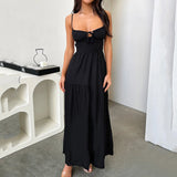 Purpdrank  Elegant Bandage A-line Maxi Long Dress Women Spaghetti Strap Spring Summer Dress Backless Sexy Party Dresses vestidos largos