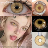 Purpdrank  2Pcs Yearly Use Color Contact Lenses for Eye Natural Pupils Gray Blue Contact Lenses Cosmetic Green High Quality Lenses