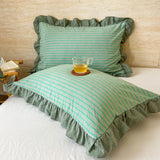 Purpdrank  Cotton Lace Pillow Cover One Pair 48x74cm Pillow Core Inner Liner Washable Bedroom Decoration Pillow Case Bedding Accessories