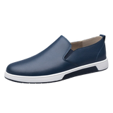 Purpdrank  Autumn Soft Soled Comfortable Loafers Flat and Lightweight Men's Leather Casual Shoes Anti Slip Commuting Men's Driving Shoes