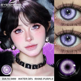 Purpdrank  1 Pair Halloween Contact Lenses Cosplay Color Contact Lenses for Eyes Anime Red Lenses Pink Lenses Gray Pupils Lens
