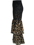 Purpdrank  Women Shiny Leopard Print Pants High Waist Trousers Office Work Lady Full Length Autumn Bottoms Capris 2026 Spring Summer