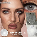 Purpdrank  1pair Natural Colored Contact Lenses Brown Eye Lenses Gray Makeup Eyes Pupils Lens Yearly Green Beautiful Pupils Yearly