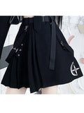 Purpdrank - Spring Harajuku Streetwear Two-Piece Skirt Spring Oversize 4XL Punk Chain Ribbon Skirts Women 2 Piece Suit For Female