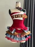Purpdrank  Summer Spicy Girl Vintage 2 Piece Sets Y2k Lace Splice Sleeveless Tops + Irregular Mini Skirt Female Punk Style Design Outfits