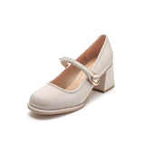 Purpdrank  Branded Pumps 2025 Lolita Shoes Chunky Sandals Gold  Heels All-Match Shallow Mouth Square Toe Slip On Clogs for Women Fashion Sp