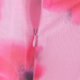 Purpdrank  Sexy Spliced Lace Slash neck Tie-dye Flower Mesh Sling Dress Women Skinny Slim Waist Package Hips Backless Robe Vestidos