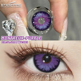 Purpdrank  1pair Color Contact Lenses for Eyes Purple Lenses Cosplay Pink Contact Lenses Yearly Red Eye Lenses Y2k Eye Lenses