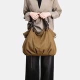 Purpdrank  Commuting Hand-held Shoulder Crossbody Large Capacity Casual Retro Bags Canvas Tote Women's Bag