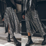 Purpdrank  Women's S-XL Size New European and American hot stamping elastic waist skirt INS casual loose fitting women's skirt