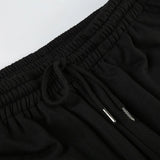 Purpdrank  Casual Digital Print Color Block Loose Sweatpants with Drawstring Elastic Waist Straight Leg Long Trousers for Trendy Girls