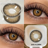 Purpdrank  2Pcs Soft Lenses Blue Contacts Gray Lenses Yearly Fashion Color Contact Lenses for Eyes Beauty Eye Color Makeup Pupils