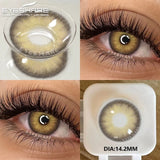 Purpdrank  2Pcs Soft Lenses Blue Contacts Gray Lenses Yearly Fashion Color Contact Lenses for Eyes Beauty Eye Color Makeup Pupils