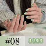 Purpdrank  4-Color Spring Summer Nails Ice Transparent Blue Glass Bead Cat Eye Gel Nail Polish Popular Whitening Versatile Upgrade Gel