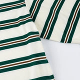 Purpdrank   Spring New Women's Oversized Striped Polo Shirt Long Sleeve Half Button Collared Casual Top Retro Commute Streetwear