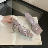 Purpdrank  Riband Beige Heeled Sandals 2025 Summer Ankle Strap Cross Open Toe Women's Low Shoes Black Sexy High Peep Low-heeled Girls Comfo