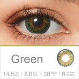 Purpdrank  Natural Color Contact Lenses for Eyes 3 Tone Color Lens Gray Contact Lens Yearly Fashion Blue Contact Lens Colored Eye Contacts