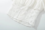 Purpdrank  Sexy White Embroidery Hollo out Lace Bow Ruched Chest Sexy Corset Women Summer Tank Tops Covered Hook Buttons Slim Crop Top