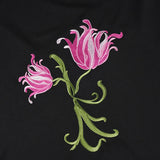 Purpdrank  Vintage Elegant Temperament  Medium Strecth Flower Embroidery A-LINE Slim Skirts